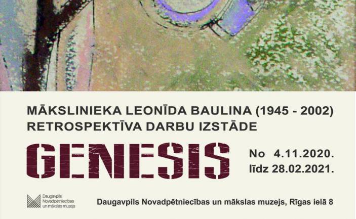 Leonīda Bauļina retrospektīvā darbu izstāde “GENESIS”