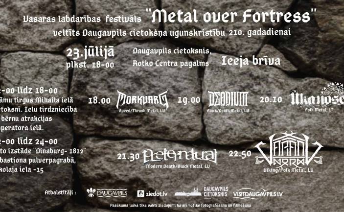 Vasaras labdarības festivāls “Metal over Fortress”