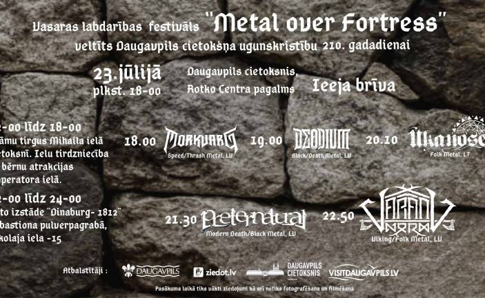 ЛЕТНИЙ БЛАГОТВОРИТЕЛЬНЫЙ ФЕСТИВАЛЬ “METAL OVER FORTRESS”