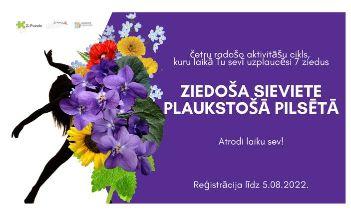 “ZIEDOŠA SIEVIETE PLAUKSTOŠĀ PILSĒTĀ”