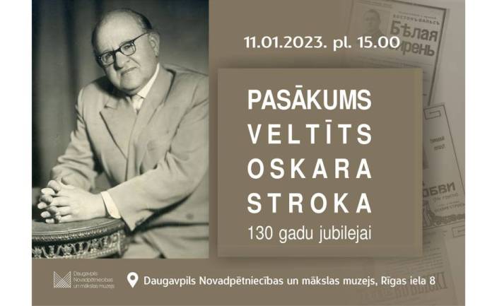 Oskara Stroka 130 gadu jubilejas atceres pasākums – muzikāli teatrāla izrāde “Oskars Stroks – tango karalis”