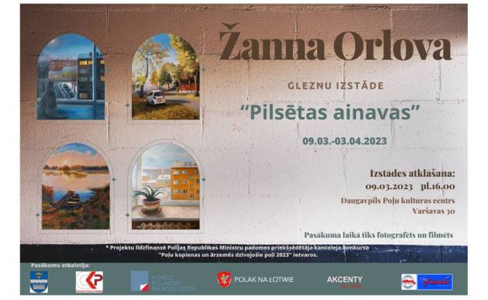 Žannas Orlovas personālizstādes “Pilsētas ainavas” atklāšana