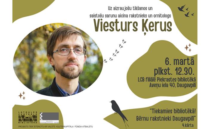 Tikšanās ar ornitologu Viesturu Ķerus