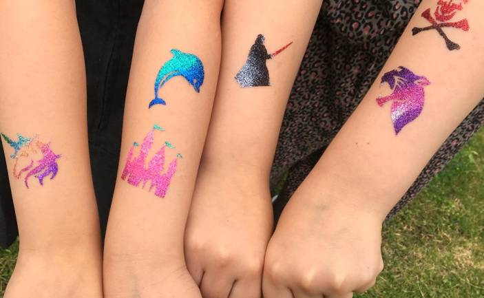 GLITTER TATTOO MEISTARKLASE