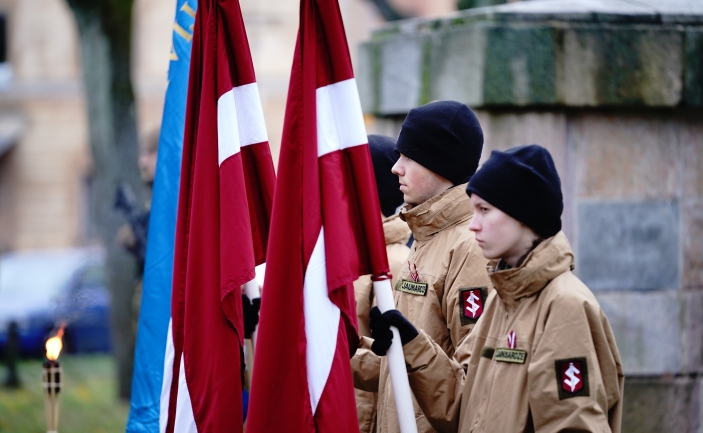 Jaunsardzes svinīgais solījums. Zemessardzes zvēresta ceremonija