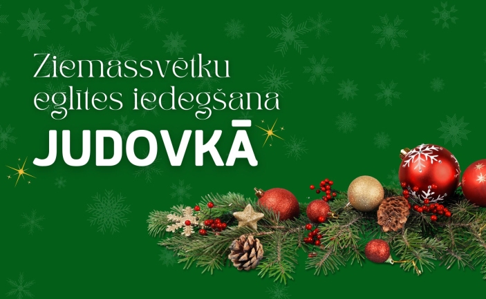 Ziemassvētku eglītes iedegšana Judovkā
