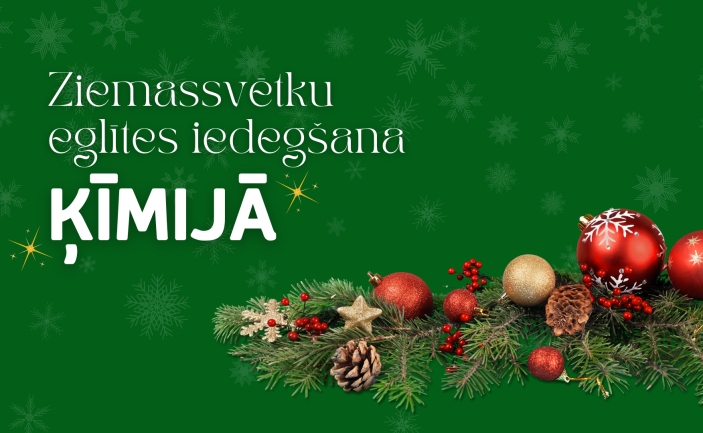 Ziemassvētku eglītes iedegšana Ķīmijā