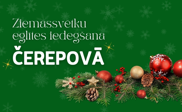 Ziemassvētku eglītes iedegšana Čerepovā