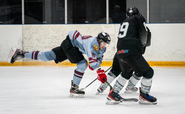 Daugavpils atklātais čempionāts hokejā 45+ | PSK-45 pret Meža Cikls
