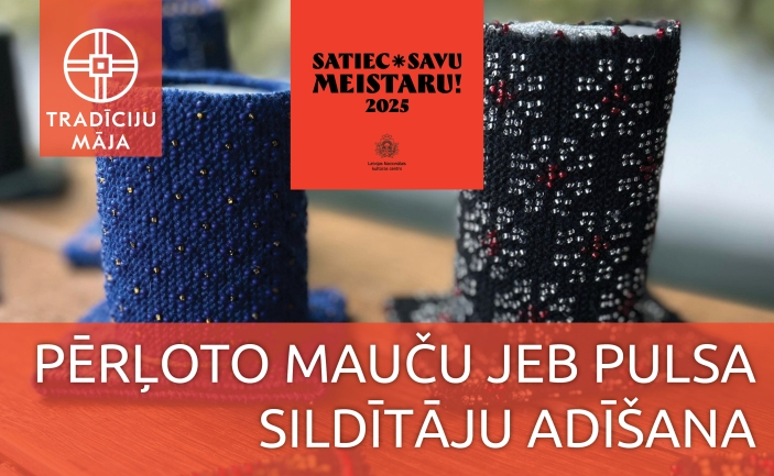 Pērļoto mauču jeb pulsa sildītāju adīšanas meistarklase