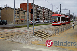 	 Tramvaja līnijas 18.novembra ielas posmā no Vienības ielas līdz Valkas ielai - atsevišķu kontakttīklu balstu nomaiņa, II kārta