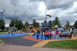 Bērnu rotaļu laukuma rekonstrukcija Centrālajā parkā, Daugavpilī