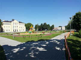 J.Raiņa skvēra Daugavpilī, rekonstrukcija ERAF projekta Daugavpils pilsētas Grīvas mikrorajona infrastruktūras attīstība ietvaros, J.Raiņa skvērs, Daugavpilī