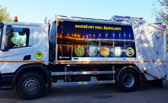 17. oktobrī prezentēs jauno šķiroto atkritumu savākšanas automašīnu