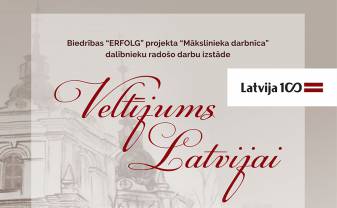 Bibliotēkā skatāms veltījums Latvijai Bibliotēkā skatāms veltījums Latvijai
