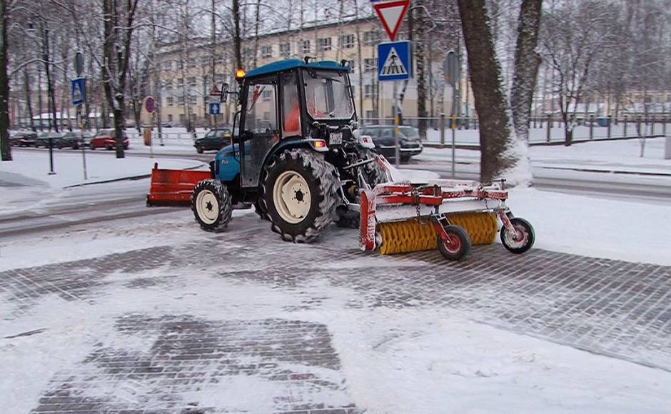 Komunālie dienesti ir gatavi operatīvi uzkopt ielas brīvdienās