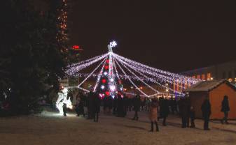 Daugavpilī ienāk zvaigžņotie Ziemassvētki