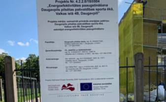 Uzsākta projekta Nr. 4.2.2.0/18/I/004 “Energoefektivitātes paaugstināšana Daugavpils pilsētas pašvaldības sporta ēkā, Valkas ielā 4B, Daugavpilī” īstenošana