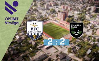 BFC Daugavpils izrauj pelnītu neizšķirtu
