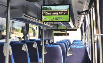 Daugavpili reklamēja Latvijas starppilsētu autobusos