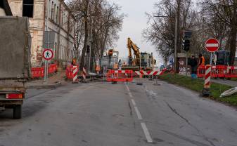 Informācija par transporta kustību Stacijas ielā