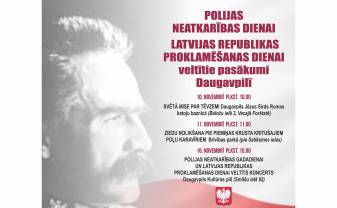Polijas Neatkarības gadadienai un Latvijas Republikas proklamēšanas dienai veltītie pasākumi