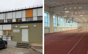 Pabeigti sporta manēžas siltināšanas darbi Pabeigti sporta manēžas siltināšanas darbi