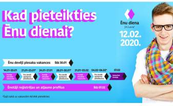 Sākusies pieteikšanās ĒNU DIENAI 2020 Sākusies pieteikšanās ĒNU DIENAI 2020
