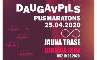 Daugavpils pusmaratonam jauna trase