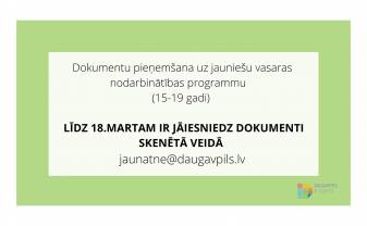 Svarīga informācija par dokumentu iesniegšanas kārtību uz vasaras darbu