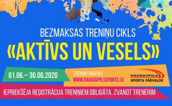 Jūnijā pilsētā tiks organizēts treniņu cikls “Aktīvs un vesels” Jūnijā pilsētā tiks organizēts treniņu cikls “Aktīvs un vesels”