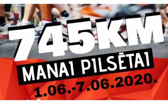 Skriešanas akcija “745 km manai Pilsētai”