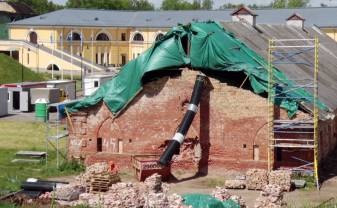 Daugavpils cietoksnī turpinās būvniecības un restaurācijas darbi
