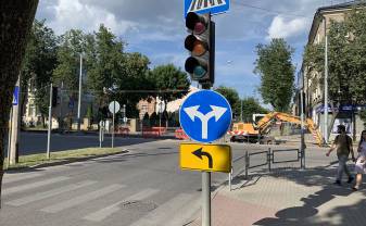Перекресток улиц Имантас и Виенибас временно закрыт Перекресток улиц Имантас и Виенибас временно закрыт