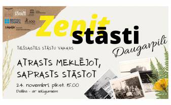 Daugavpilī attālināti noritēs pirmais “Zenit stāstu” vakars