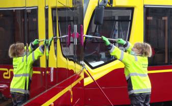 «Daugavpils Satiksme» усиленно следит за чистотой и дезинфекцией общественного транспорта