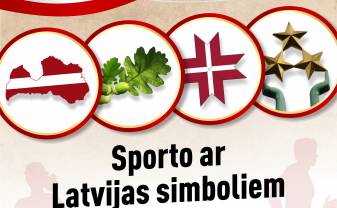 Sporto ar Latvijas simboliem