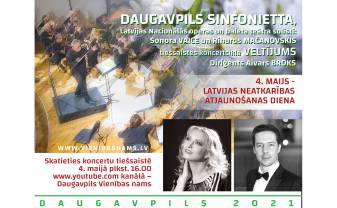 DAUGAVPILS SINFONIETTA tiešsaistes koncertciklā ''Veltījums''
