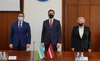 16. aprīlī Daugavpili apmeklēja Uzbekistānas vēstnieks Latvijā Kadambajs Sultanovs