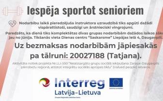 Iespēja sportot senioriem