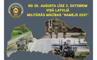 Visā Latvijā notiks Nacionālo bruņoto spēku militārās mācības “Namejs 2021”