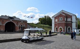 Guided sightseeing tour in Daugavpils Fortress on electric bus is offered in Daugavpils city