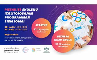 Daugavpils jauniešiem būs iespēja apmeklēt izglītojošās programmas STEM jomā Daugavpils jauniešiem būs iespēja apmeklēt izglītojošās programmas STEM jomā