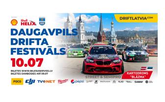 DRIFTA Festivāls Daugavpilī šogad ar 3 sacensību dienām