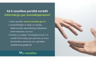 Iedzīvotājus aicina norādīt E-veselībā savu kontaktinformāciju un kontaktpersonu Iedzīvotājus aicina norādīt E-veselībā savu kontaktinformāciju un kontaktpersonu