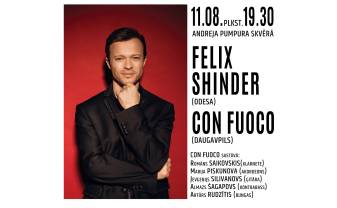 “Muzikālajā augustā” uzstāsies ukraiņu dziedātājs Fēlikss Šinders