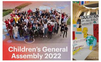 Licejisti ir “Children's General Assembly 2022” dalībnieki