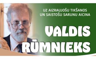 Daugavpilī viesosies rakstnieks, dramaturgs un literatūrzinātnieks  Valdis Rūmnieks