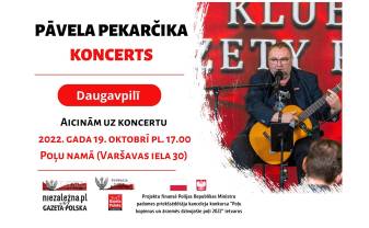 Poļu kultūras centrs aicina uz Pāvela Pekarčika koncertu