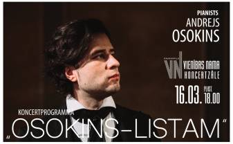 Vienības nama koncertzālē uzstāsies izcilais latviešu pianists Andrejs Osokins